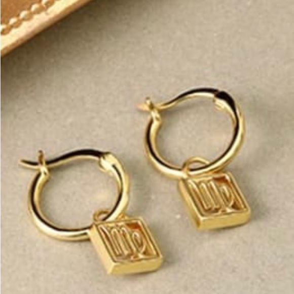 925 Sterling Silver Constellation Vintage Huggie Earring - Picture 5 of 5